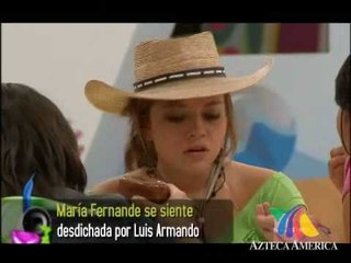 María Fernanda sufre por Luis Armando