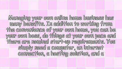 How To Make Your Online Home Business More Effective