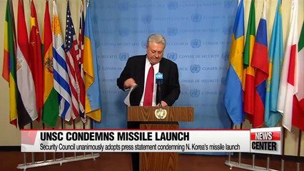 UN Security Council condemns N. Korea missile test