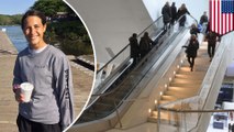 Woman pretending to fly falls off Oculus escalator and dies