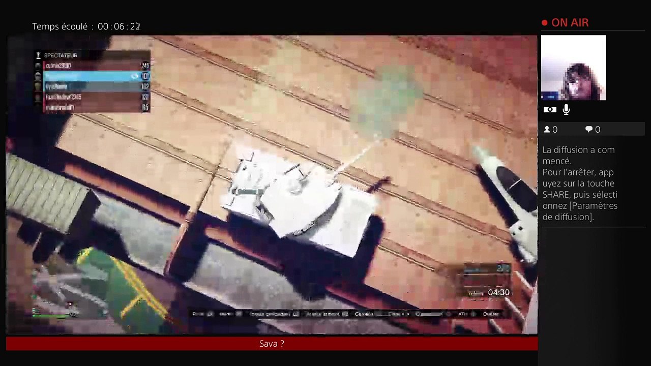 Diffusion PS4 en direct gta5 online