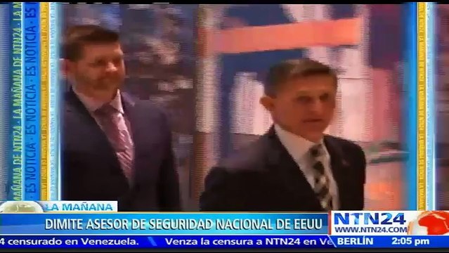 Asesor de Seguridad Nacional de Donald Trump renuncia por contactos con Rusia