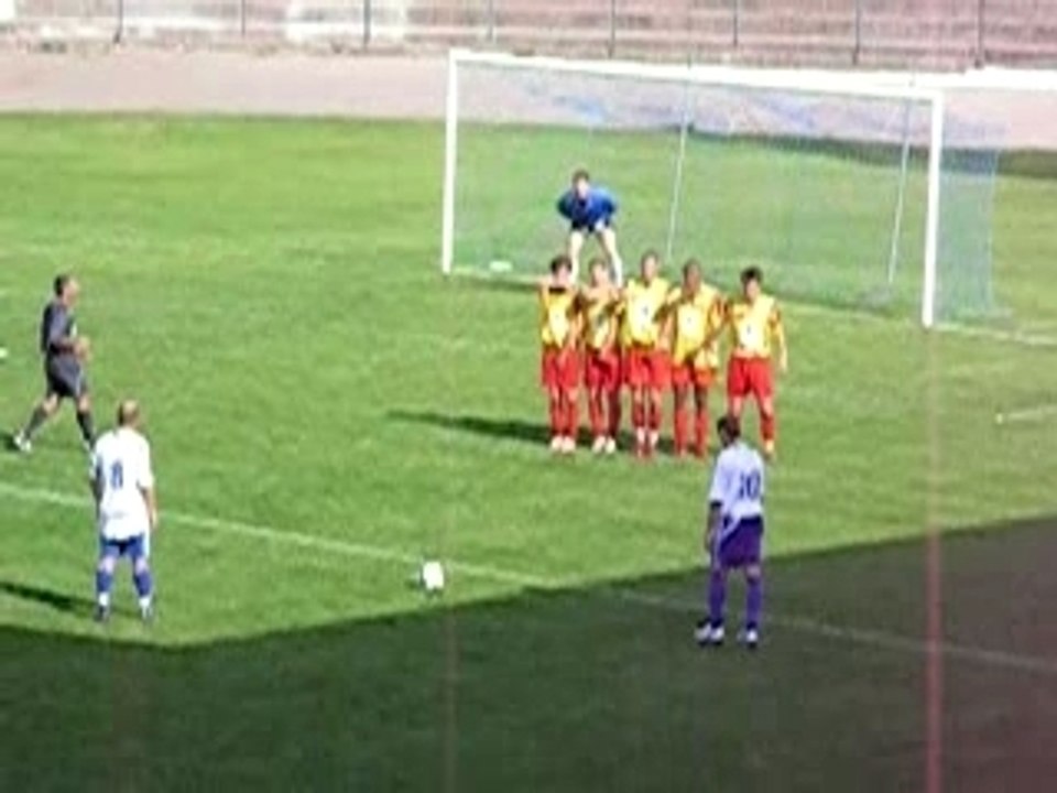 Coup-franc de Petitjean (2e) - OAC 1-0 Perpignan (3e J)