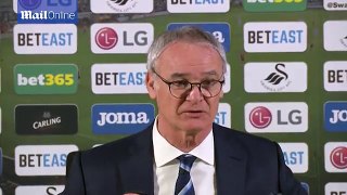 Swansea 2-0 Leicester Ranieri comments on title-winning players