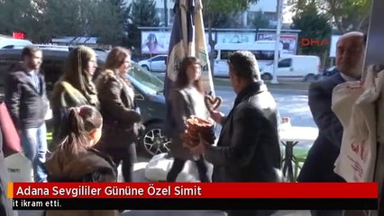 Adana Sevgililer Gününe Özel Simit