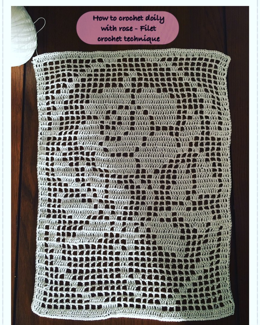 Rose doily :) : r/crochet, image size:864x1080