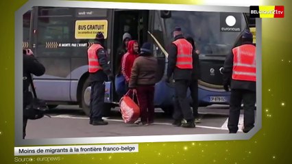 Moins de migrants à la frontière franco-belge