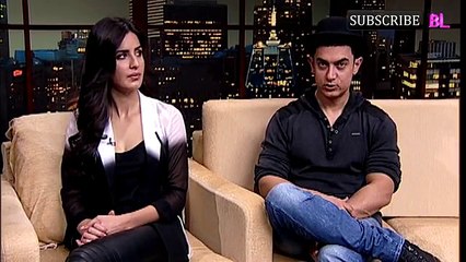 Aamir Khan pulls Katrina's Leg