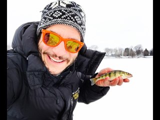 Family Goes Ice Fishing in Missisquoi Bay