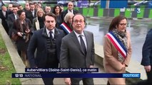 François Hollande à Aubervilliers pour apaiser les violences