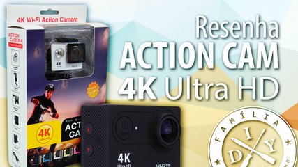REVIEW ACTION CAM 4K - FAMÍLIA DIY - CÂMERA DE AÇÃO