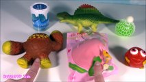 Cutting OPEN Squishy GROSS Dino DRAGON! SLIME Mesh Ball! Skylander Squish! Kawaii Cake Bean! FUN