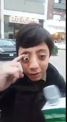 His eyes would fall out ha ha ha!