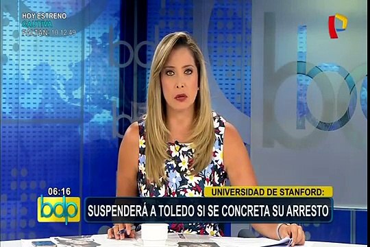 Universidad de Stanford: Alejandro Toledo será suspendido si es detenido