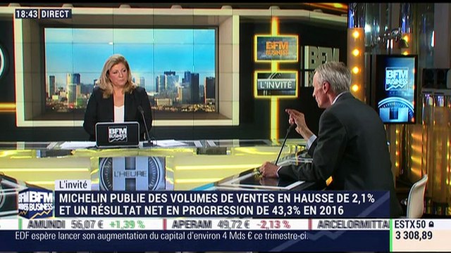 Jean-Dominique Senard: Les bons résultats de Michelin, c'est la preuve que la désindustrialisation n'est pas une fatalité en France - 14/02