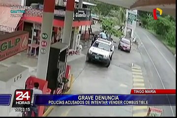 Tingo María: detienen a policías por tratar de vender combustible decomisado