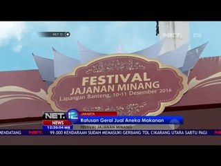 Live Report Lapangan Banteng Festival Jajanan Minang - NET 12