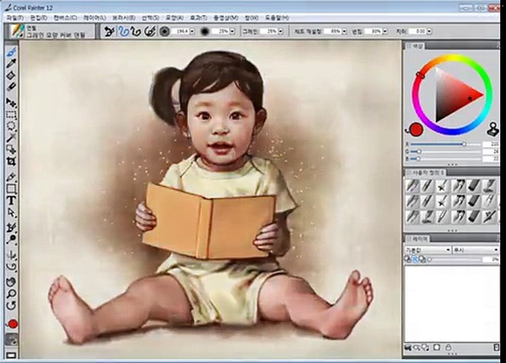 Paintte Bebek Çizip Büyüten Harika Yetenek