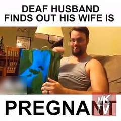 Deaf Husband Finds Out His Wife Is Pregnant!