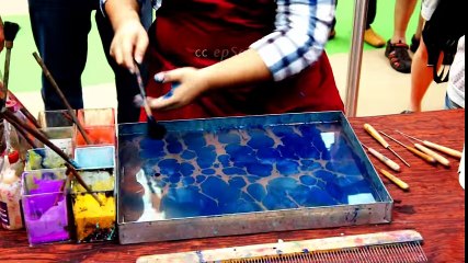 Paint on Water for Paper Marbling - (Amazing Skill)