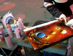 Spray Boya İle Yapılan Sokak Sanatı