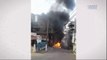 Ônibus pega fogo em Vila Garrido, Vila Velha