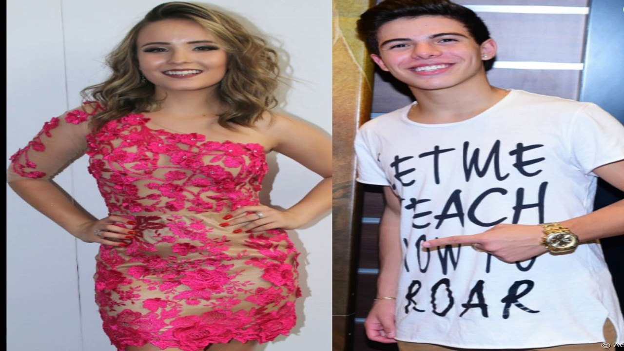 Larissa Manoela e Thomaz Costa curtiram e deixaram festa juntos