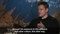 Matt Damon discovers a new culture in the Chinese blockbuster