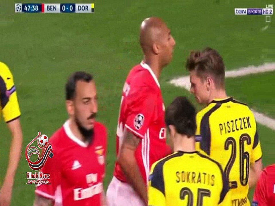 هدف مباراة ( بنفيكا 1-0 بوروسيا دورتموند ) دوري أبطال أوروبا