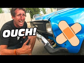 Burnout FAIL - Throttle Sticks and Cars CRASH!