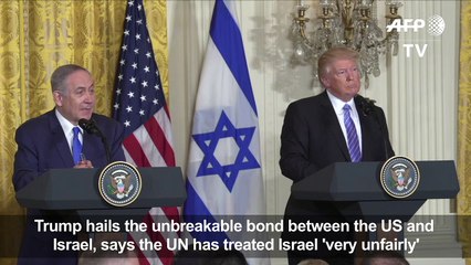 Trump says UN has treated Israel 'very, very unfairly'