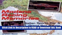 Books Modena Racing Memories: Italian Sports Car and Grand Prix Racing, 1957-1963 Read Online