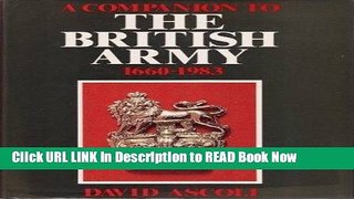 Get the Book A companion to the British Army, 1660-1983 Free Online