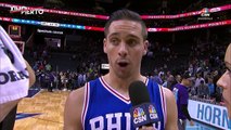 TJ McConnell Responds to Nicolas Batum's Comments _ Sixers vs Hornets _ Feb 13, 2017-nlKhvFhOEow