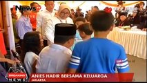 Anies dan Sandiaga Ditemani Keluarga Lakukan Pencoblosan