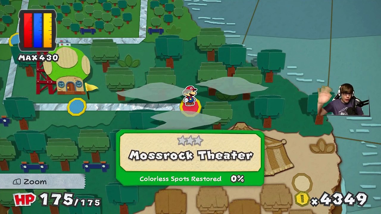 Paper Mario - Color Splash - A Trapeze Travesty in Mossrock Theater - Part 67-HxkEB3zO5Cw