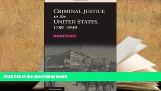 Epub Criminal Justice in the United States, 1789-1939 (New Histories of American Law)  BEST PDF