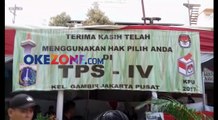 Presiden Jokowi dan Keluarga Nyoblos di TPS 04 Gambir