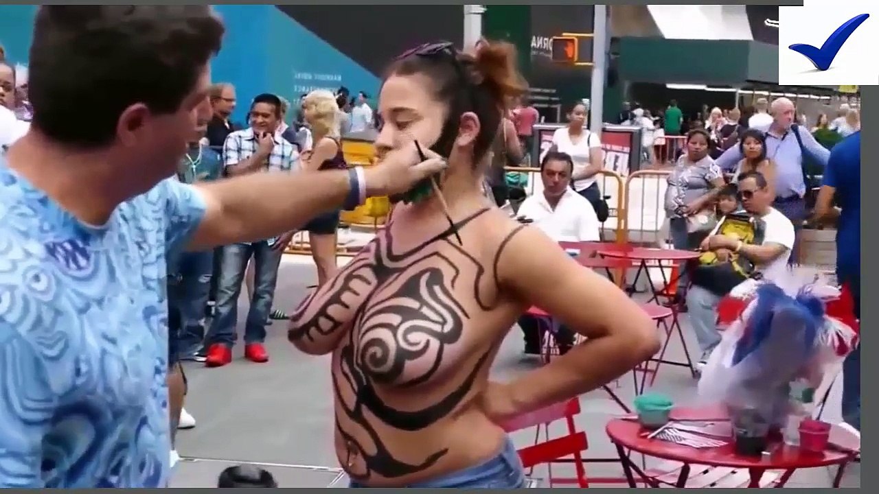 Body paint sexy compilation