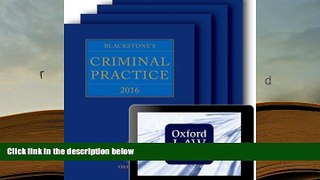 Kindle eBooks  Blackstone s Criminal Practice 2016 (book, all supplements, and digital pack)  BEST