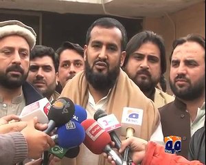 geo adil peshawar protest against nazim