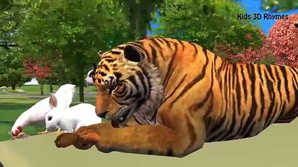 Animals Wheels On The Bus Nursery Rhymes | Cartoon Animals For Children | Animal Nursery Rhymes