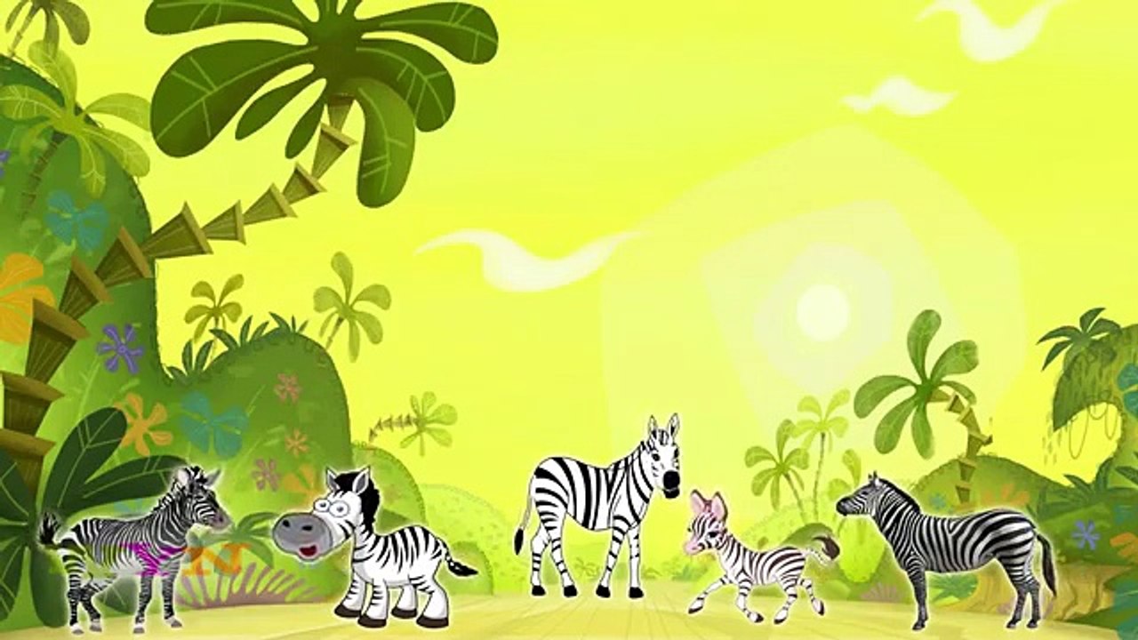 Zebra Finger Family For Kids | Cartoon Rhyme With Lyrics / Children Songs | 3D Nursery Rhymes