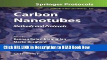 Best PDF Carbon Nanotubes: Methods and Protocols PDF