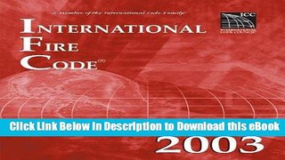 [Read Book] 2003 International Fire Code: Looseleaf Version (International Code Council Series)