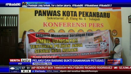 Panwaslu Pekanbaru Tangkap Oknum Pengajak Warga Terima Amplop