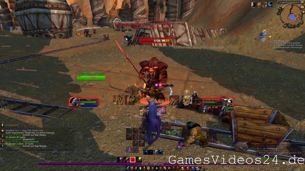 World of Warcraft Quest: Hände weg von meiner Grabung!