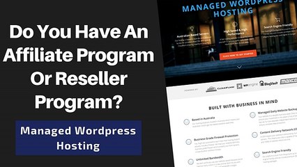 Do You Have An Affiliate Program Or Reseller Program?