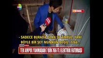 Tek ampul yanmadan 7 Bin 766 TL elektrik faturası