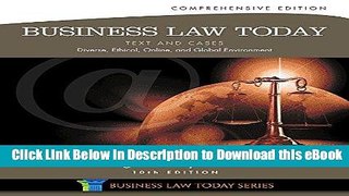 DOWNLOAD Business Law Today, Comprehensive Mobi